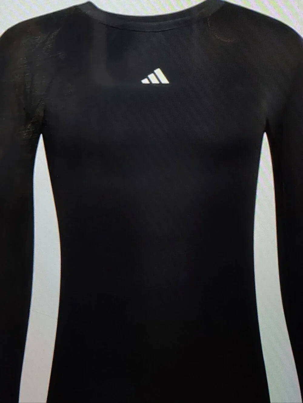 NWT Adidas Techfit Compression Training Long Sleeve Tee Navy Men's Size S